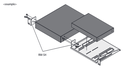 Rack Mounting Hardware for half & quarter-rack width products, Harf-rack width tray