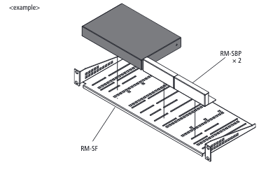 Rack Mounting Hardware for half & quarter-rack width products, Blank panel