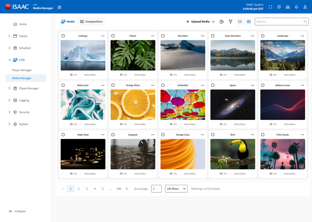 ISAAC Workspace - CMS