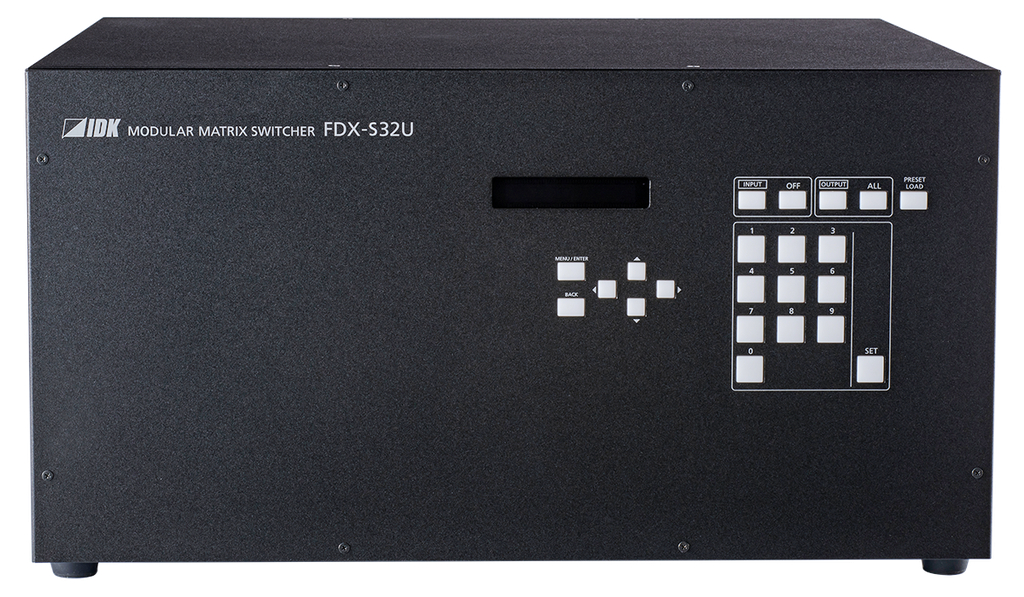 [FDX-S32U] 4K@60 (4:4:4) Modular Matrix Switcher with 32 Inputs & 32 Outputs, Frame