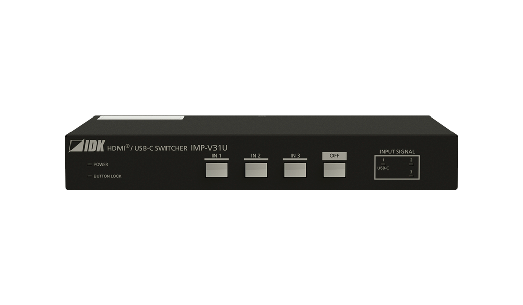 [IMP-V31U] 4K@60 HDMI/USB-C (Alt Mode) Switcher with 3 Inputs & 1 Output