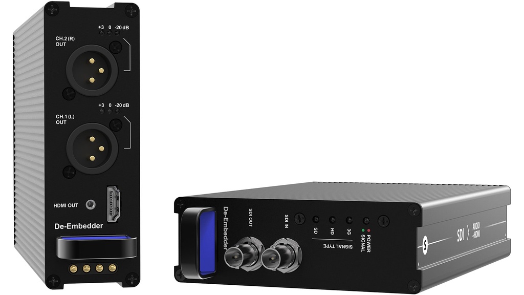 [XVVRMSDI2AUDIO] THEATRIXX Reversible Module - De-Embedder - 3G-SDI to HDMI1.2 + Audio