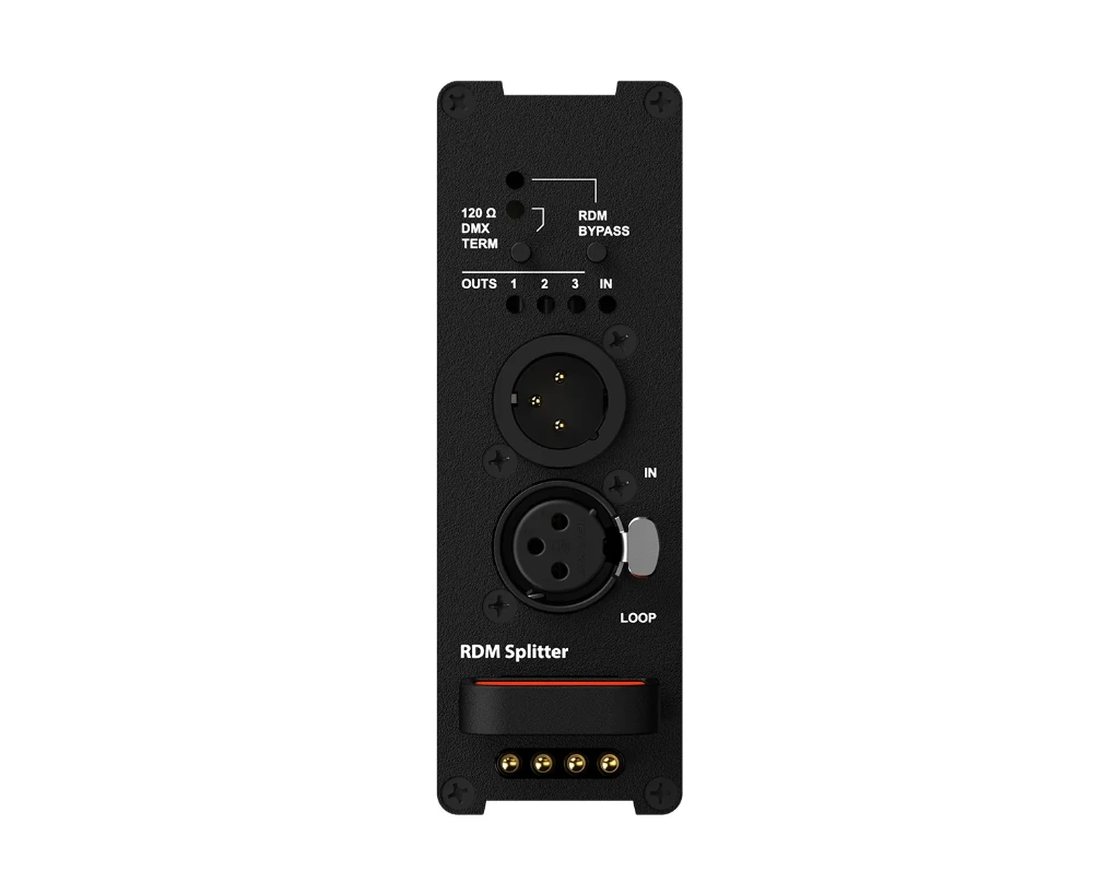 [XVVRMOPTO3] THEATRIXX Reversible Module - DMX Splitter/Isolator 1:3 + Thru - RDM - XLR3