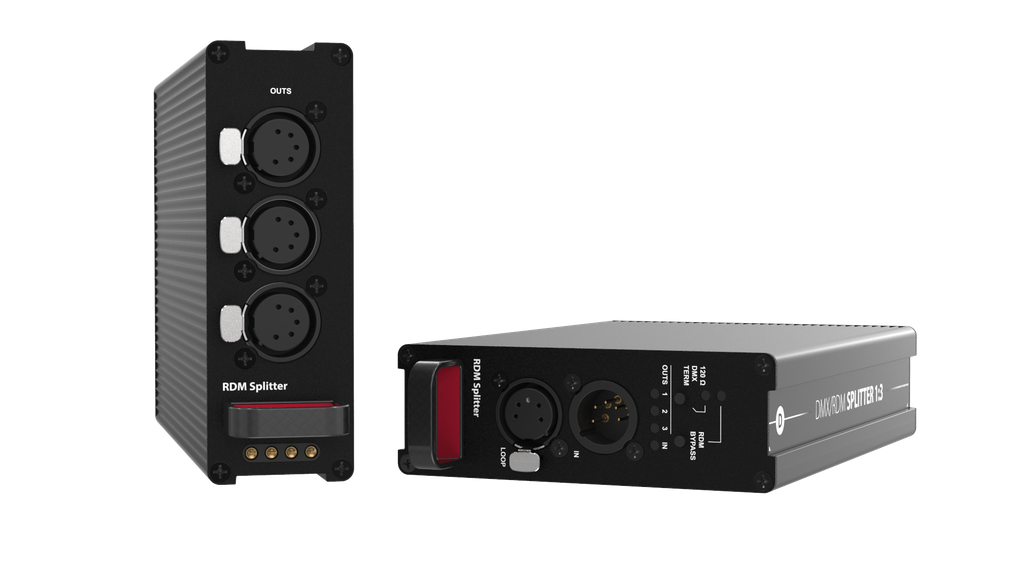 [XVVRMOPTO5] THEATRIXX Reversible Module - DMX Splitter/Isolator 1:3 + Thru - RDM - XLR5