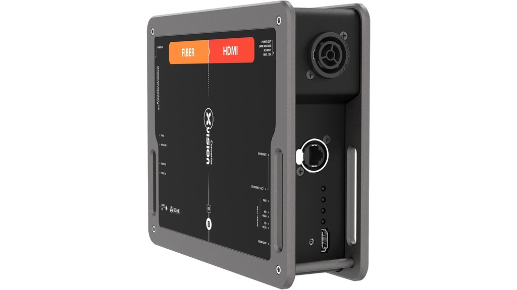 [XVVFIBER2HDMI-S2] THEATRIXX Fiber to HDMI2.0 + 1Gbps Net - PT1 In/Thru (OpticalCon DUO (Singlemode))