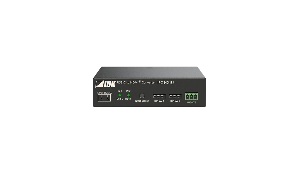[IFC-H21U] 4K@60 (4:4:4) USB-C (Alt Mode) to HDMI Converter/Switcher with 2 Inputs & 1 Output, PD 75 Watts